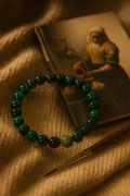 Bracelet en agate verte