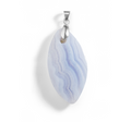 Pendentif Calcédoine bleue