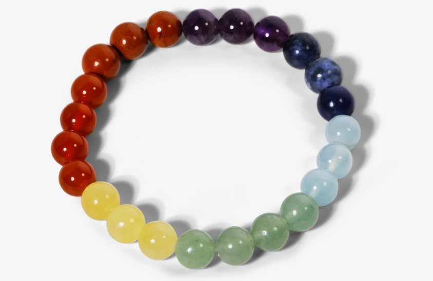 Bracelet 7 chakras (perles moyennes)