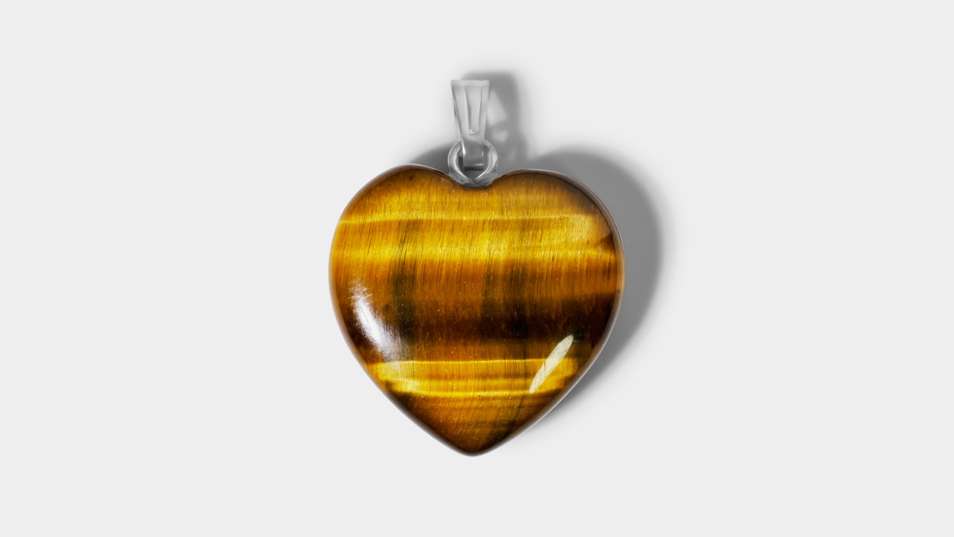 Coeur en oeil de tigre véritable