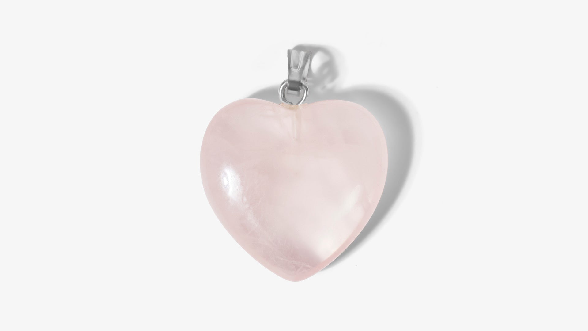 Coeur en quartz rose