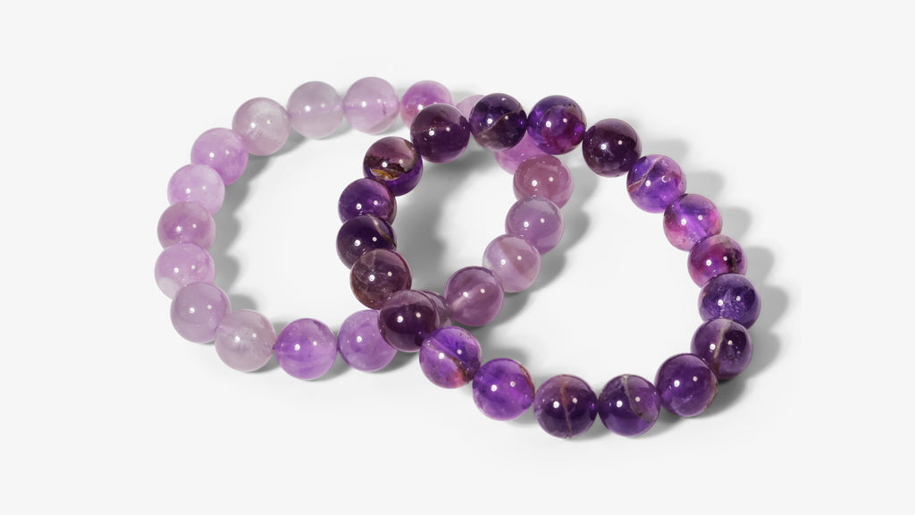 Bracelet Améthyste (grosses perles)