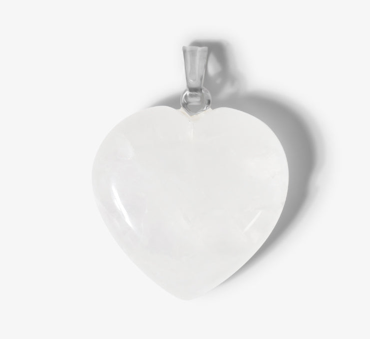 Coeur en cristal de roche