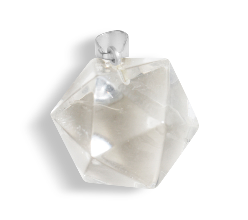 Pendentif - Sceau de Salomon en Cristal de roche