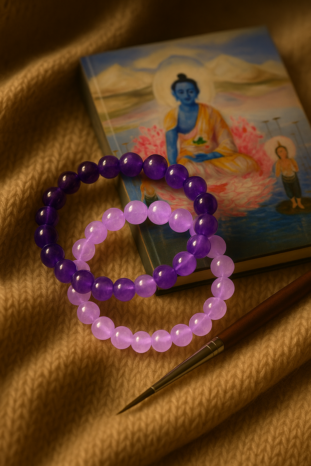 Bracelet Améthyste (grosses perles)