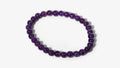 Bracelet Améthystes foncées (perles moyennes)