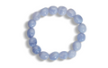 Bracelet en Calcédoine bleue
