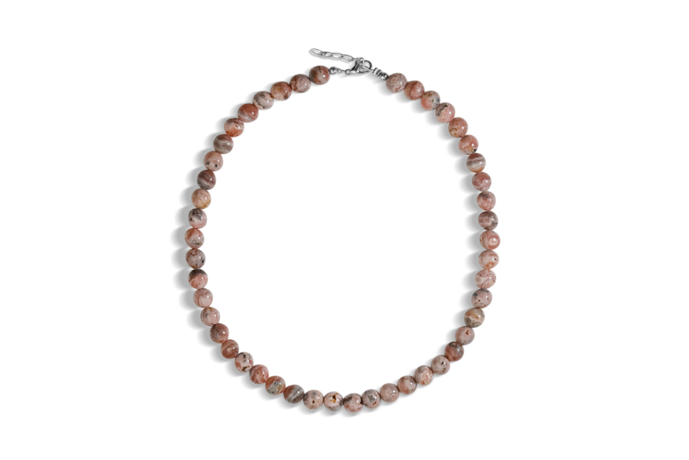 Collier rhodochrosite