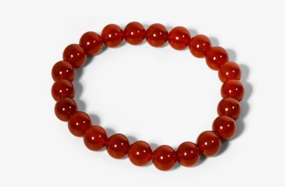 Bracelet en cornalines (grosses perles)