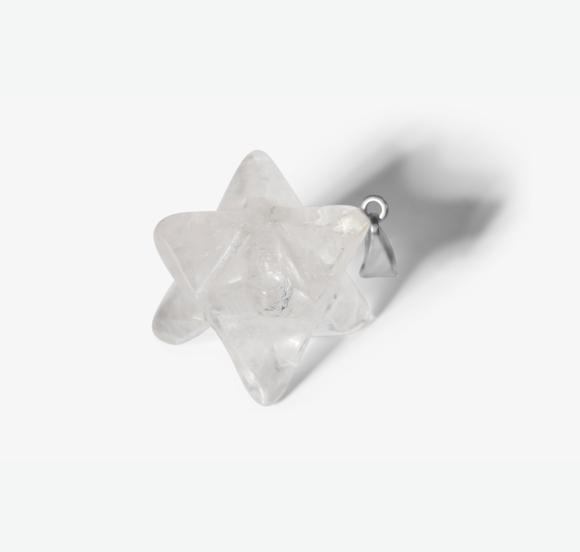 Pendentif - Merkaba en Cristal de roche