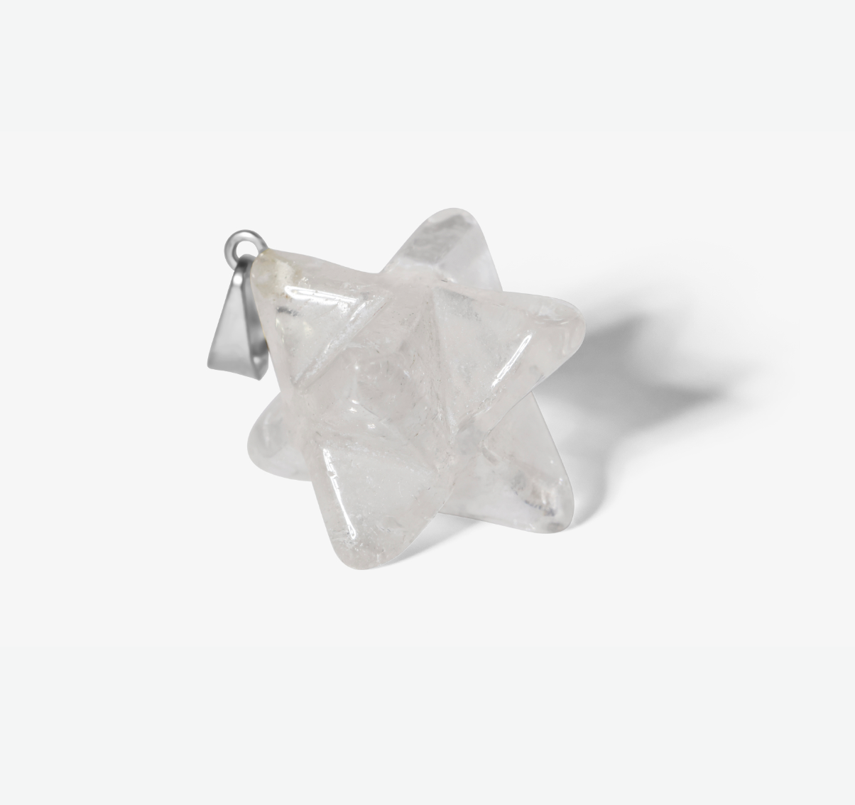Pendentif - Merkaba en Cristal de roche