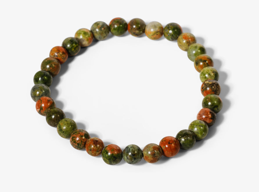 Bracelet en Unakite